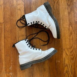 Dr. Martens White Boots - women’s size 10